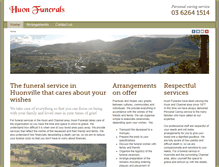 Tablet Screenshot of huonfunerals.com.au